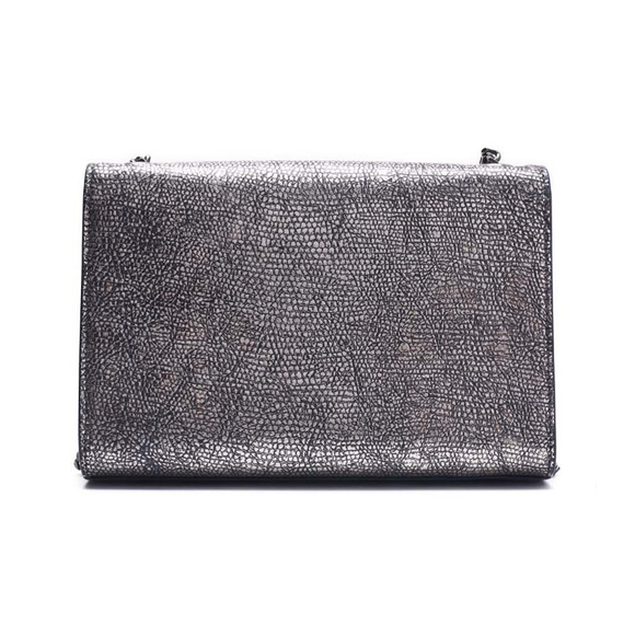 Saint Laurent Magnetic Chain Leather Shoulder Bag Silver - Picture 5 of 9